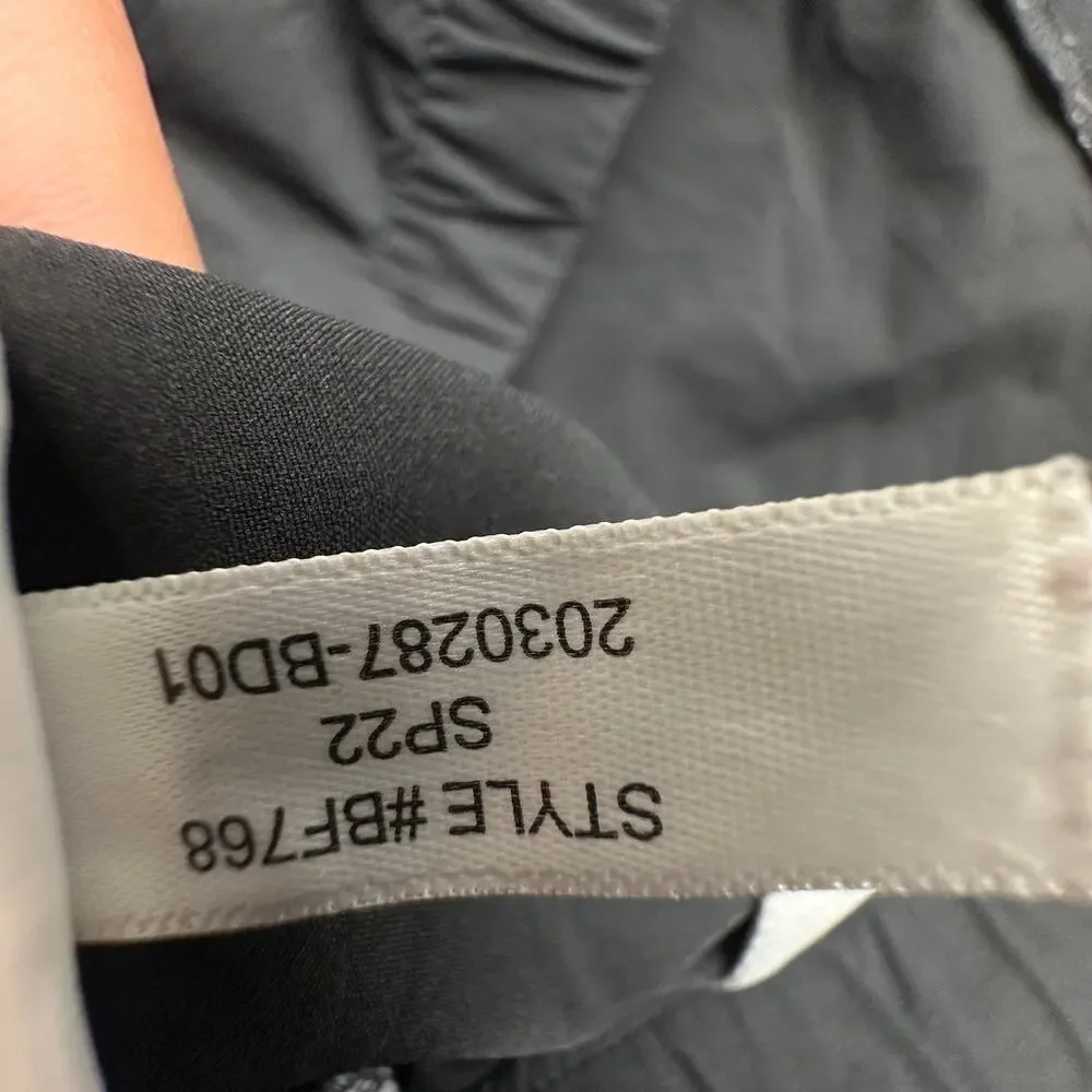 J Crew BF768 Tech Jogger Pant Zip Cuffs Men XL Performance Black Tarnished Metal
